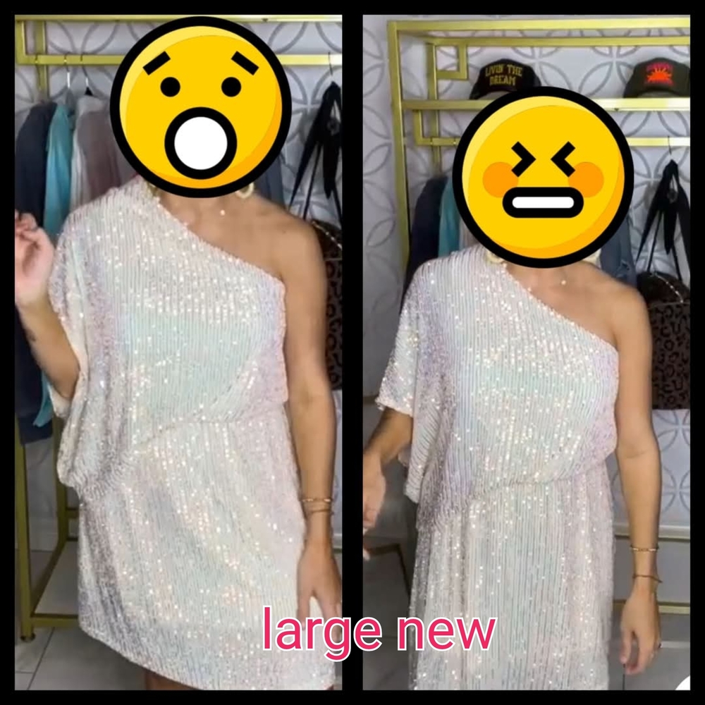 One-Shoulder Sequin Dress